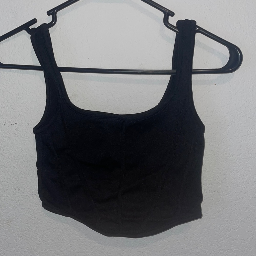 BLACK S/M CROP TOP SUZETTE COLLECTION